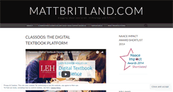 Desktop Screenshot of mattbritland.com